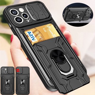 Ốp Điện Thoại Kiểu Giáp Chống Sốc Kèm Giá Đỡ Nhẫn Bằng Kim Loại Cho Xiaomi Redmi 10 10A 10C Mi 11T 11TPRO Poco X3 NFC PRO F3 F4 GT F4GT