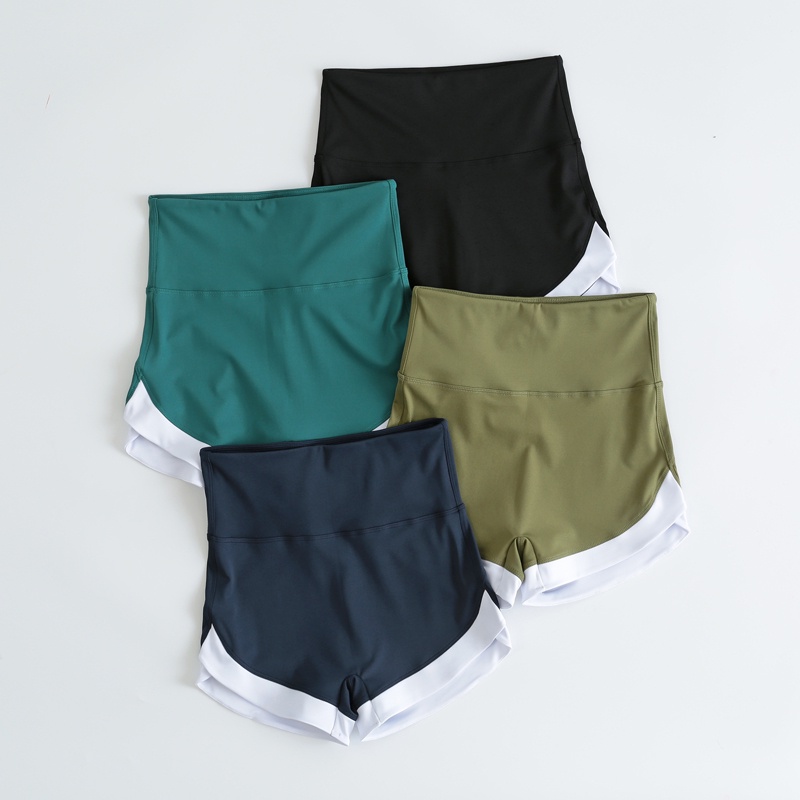 Quần Short Thể Thao Lưng Cao Nâng Hông Cá Tính Cho Nữ