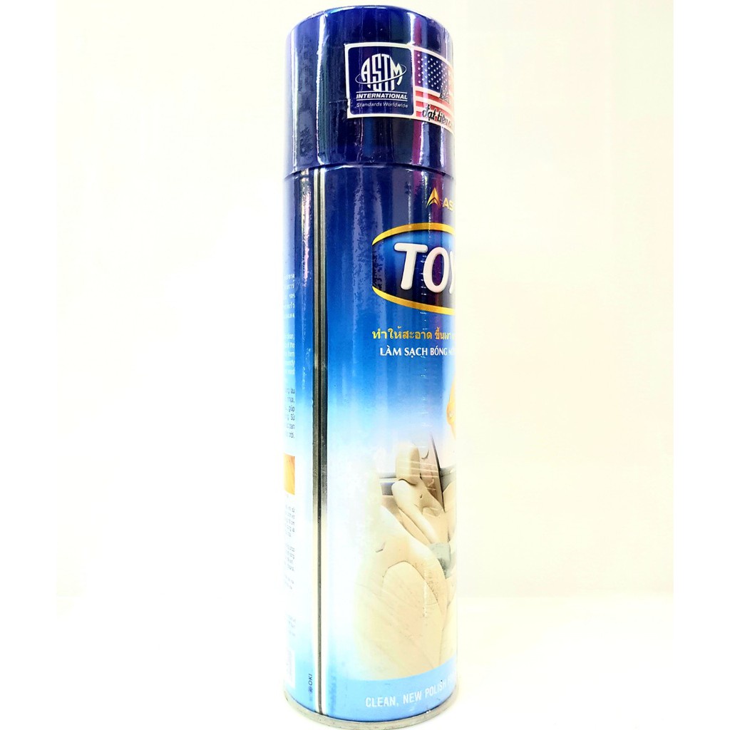 Chai Xịt Toyo, Chai Xịt Bóng Đồ Da Và Đồ Gỗ, Đánh Bóng Nội Thất Ô Tô Tiện Dụng (500ml)