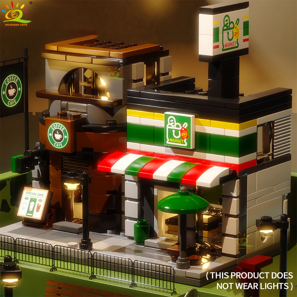 Mô Hình Đồ Chơi Lắp Ráp Cửa Hàng hamburger mini Cho Bé Gái