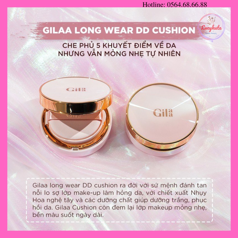 Phấn nước GILAA LONG WEAR DD CUSHION - SPF50+/PA+++