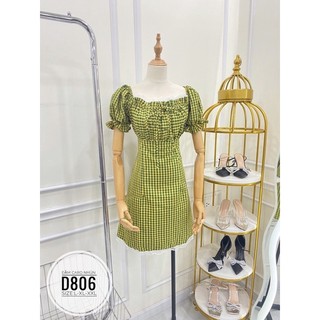 Bigsize Đầm caro D806