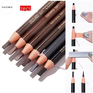 NATURCE 2PCS Bút Chì Xé Kẻ Mày Chì kẻ lông mày trang điểm chống thấm nước Chì xé kẻ lông mày Cosmetics chống thấm nước