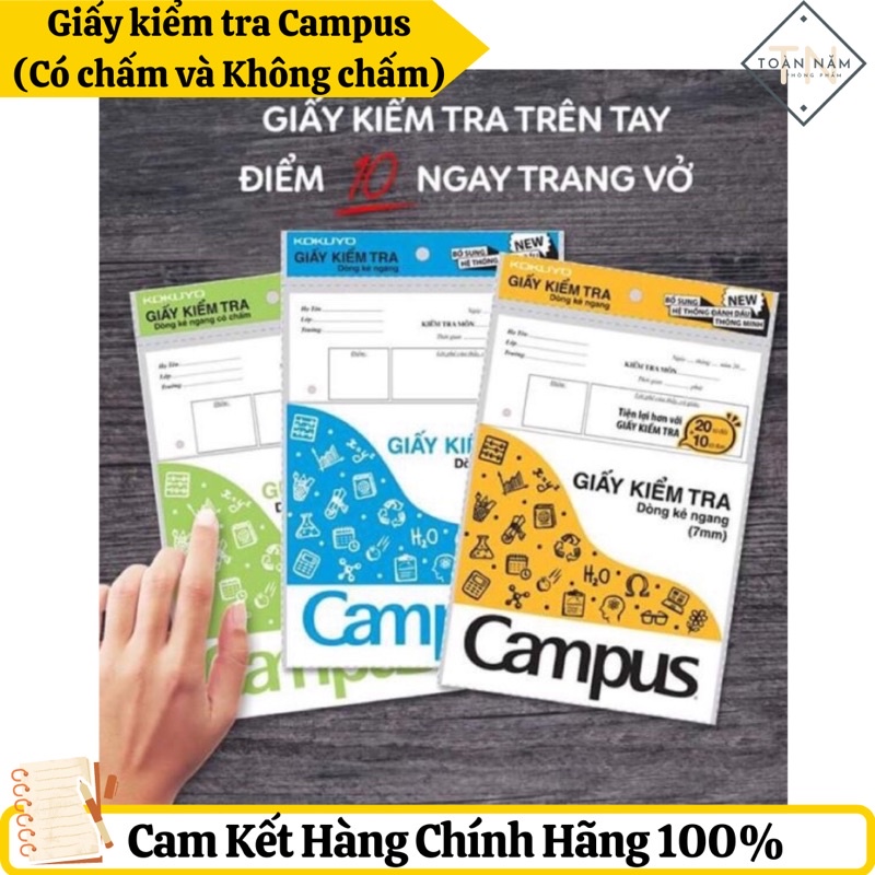 Giấy kiểm tra kẻ ngang campus