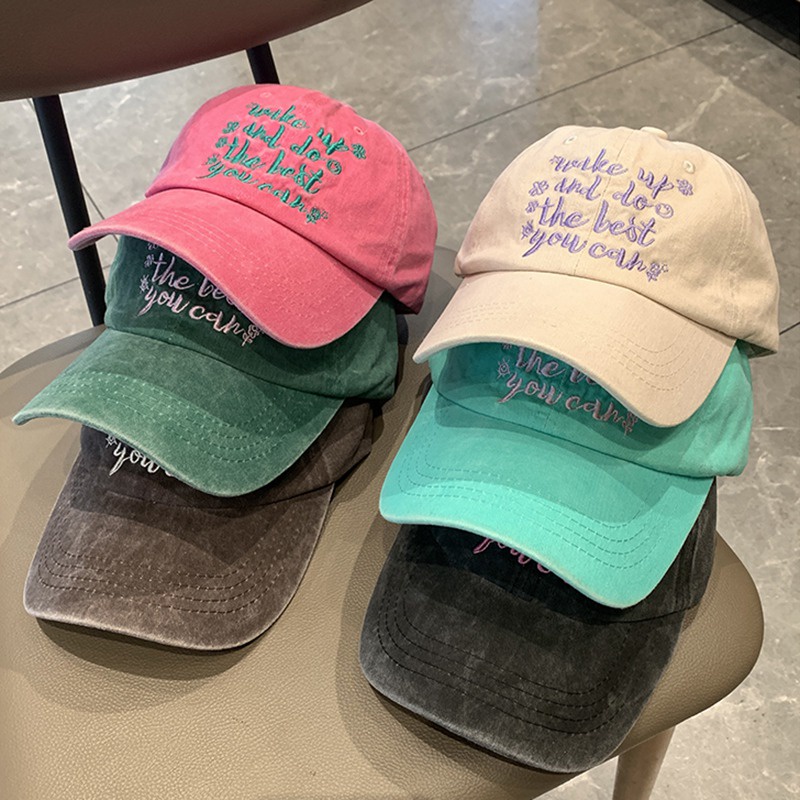 Mũ Lưỡi Trai Cotton Thiết Kế Chữ In Chống Nắng Mùa Hè