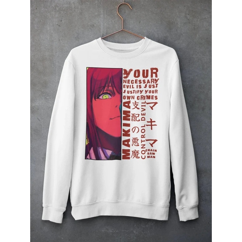 Áo Sweater Makima Eyes Chainsaw Man - mẫu áo Anime cực chất