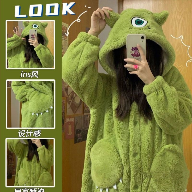 Áo Choàng Pijama Lông (sẵn xanh da trời) | BigBuy360 - bigbuy360.vn