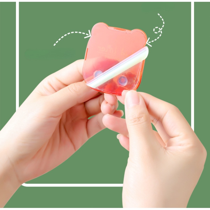 Bộ Hai Móc Treo Đầu Bàn Chải Đánh Răng Gắn Tường Đa Năng Hình Gấu