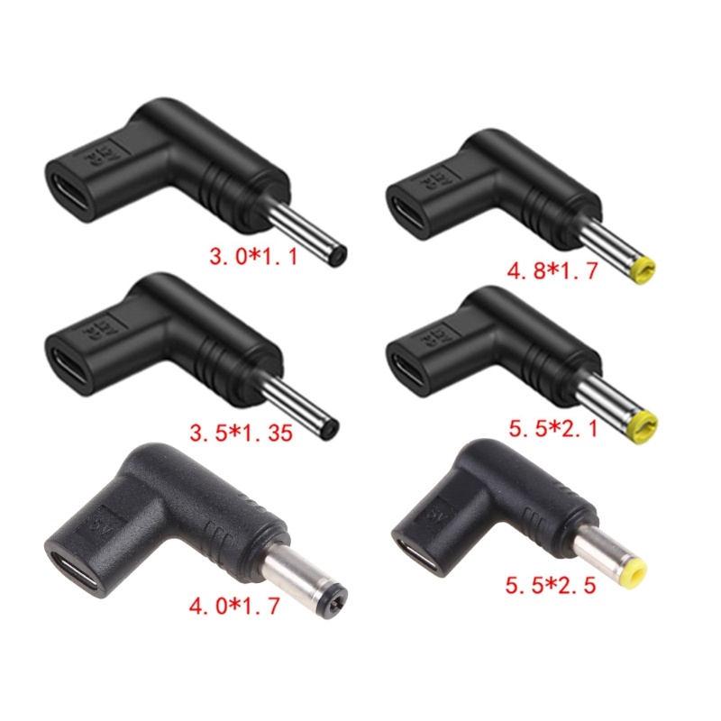 Bộ Chuyển Đổi USB C Sang DC 3.0x1.1mm,3.5x1.35mm,4.8x1.7mm,4.0x1.7mm,5.5x2.1mm,5.5x2.5mm Chất Lượng Cao