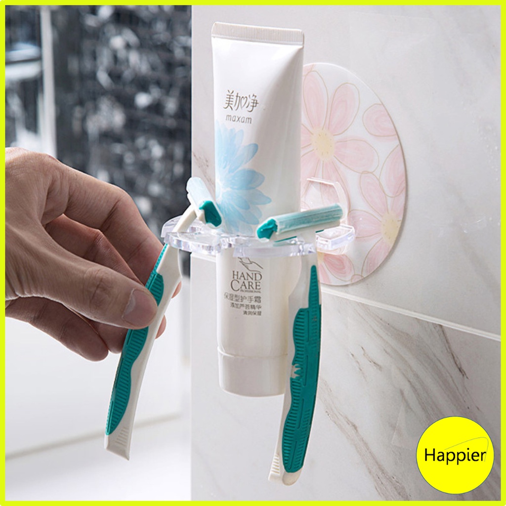 Kệ Dán Tường Để Dao Cạo Râu Bàn Chải Đa Năng