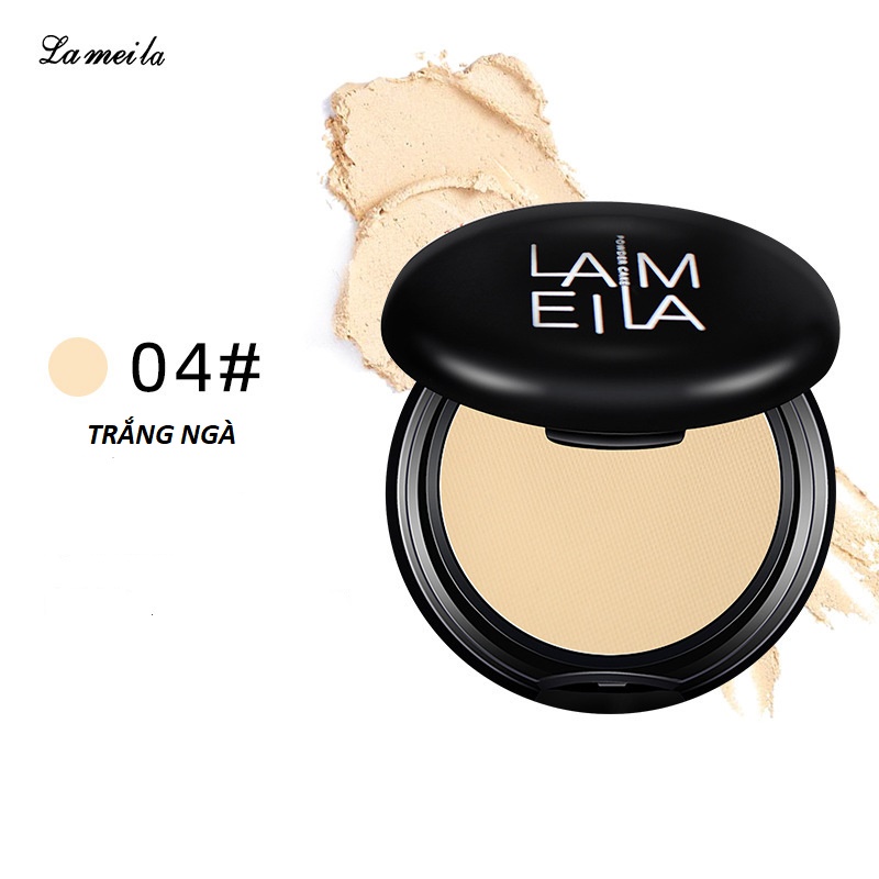 Phấn trang điểm che khuyết điểm dạng nén Lameila, phấn phủ kiềm dầu mỏng nhẹ cao cấp Nội địa Trung Thuleeshop