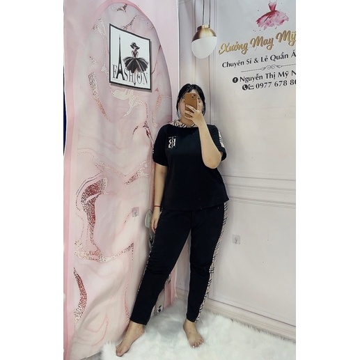 Bigsize Sét Thể Thao Áo Nón phối cara cá tính 68-95kg