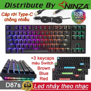 Bàn phím cơ Fuhlen D87S Led RGB [Bảo hành 24 tháng] - Phím cơ Fuhlen M87s D87s