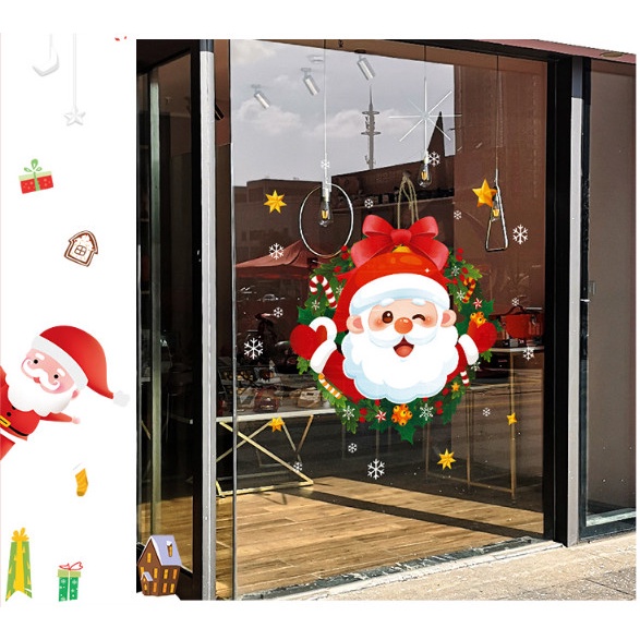 Decal trang trí Noel - Vòng nguyệt quế nhỏ