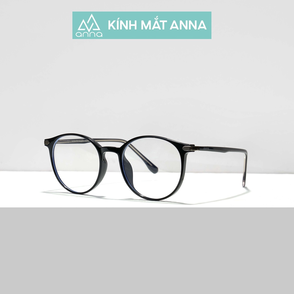 Gọng kính mắt thời trang ANNA nam nữ dáng tròn chất liệu nhựa cao cấp 250CN006