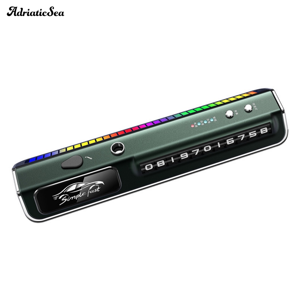 1 Bộ Máy Khuếch Tán Hương Thơm Có Biển Số Điện Thoại Mini Cho Xe Hơi