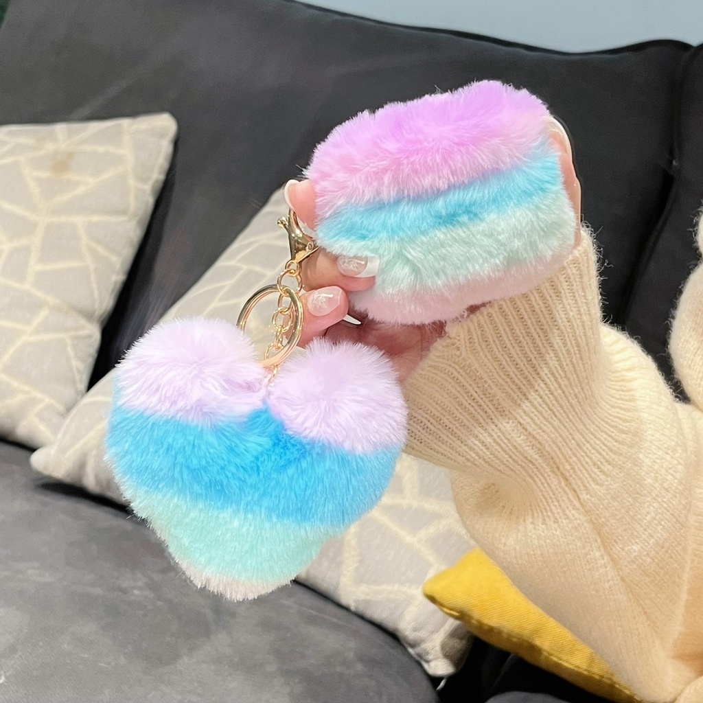 Vỏ Bảo Vệ Hộp Sạc Tai Nghe AirPods 1 2 3 Pro2 2022 Kết Nối Bluetooth Không Dây Chất Liệu Tpu Mềm Chống Trầy Xước Hình Trái Tim Màu Cầu Vồng