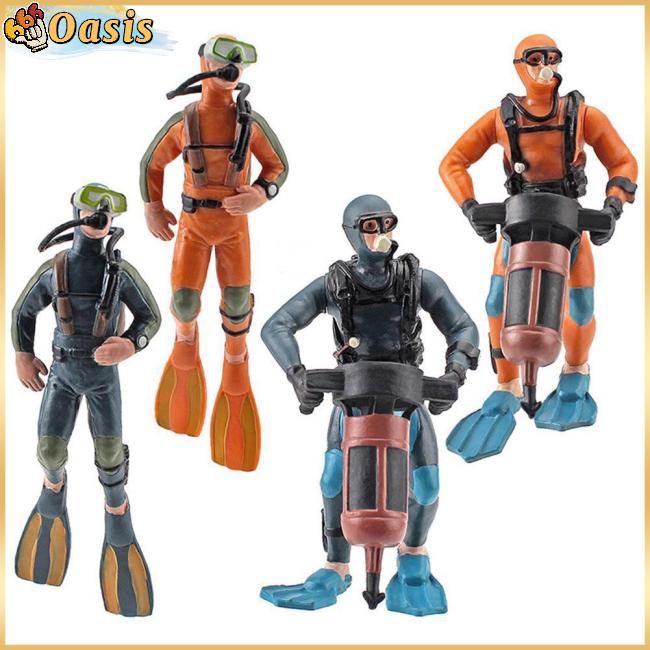 Mô Hình Thợ Lặn Sống Động Như Thật Dùng Trang Trí Bể Cá