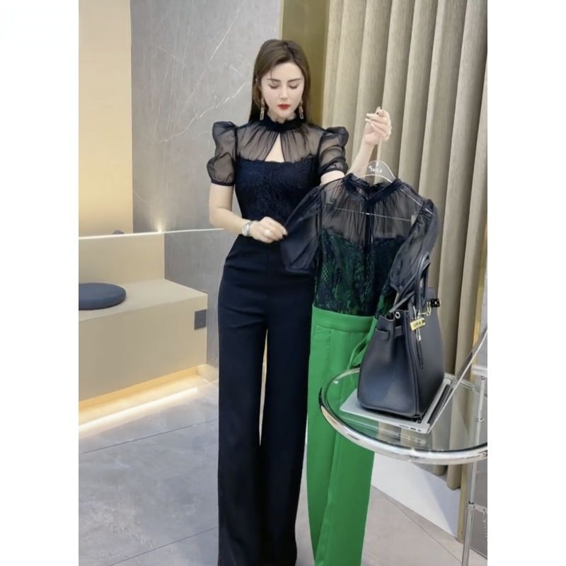 Áo Liền Quần Ren Mỏng Phong Cách Đường Phố Thời Trang Xuân Thu Mới Cho Nữ | BigBuy360 - bigbuy360.vn
