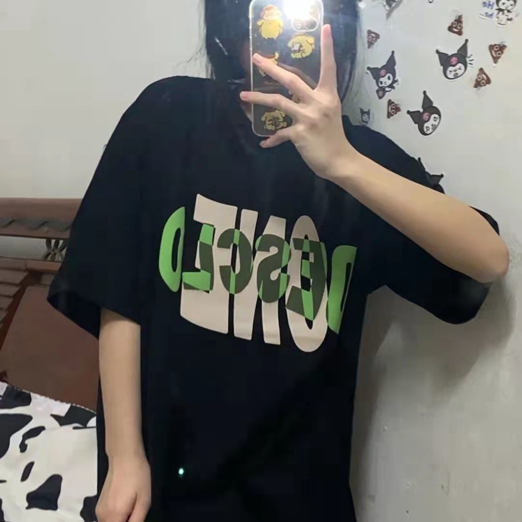 NRVP Áo Thun Unisex Mùa Hè Dáng Suông Tay Cộc Phong Cách Hàn Quốc Cho Nam Nữ
