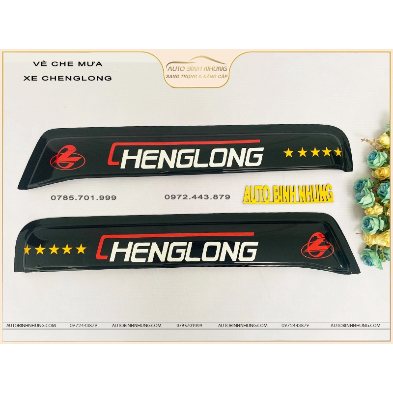Vè mưa xe tải Chenglong 4 chân, đầu kéo, chenglong H7, chenglon h5, chenglong m3,m5, chenglong balong 7