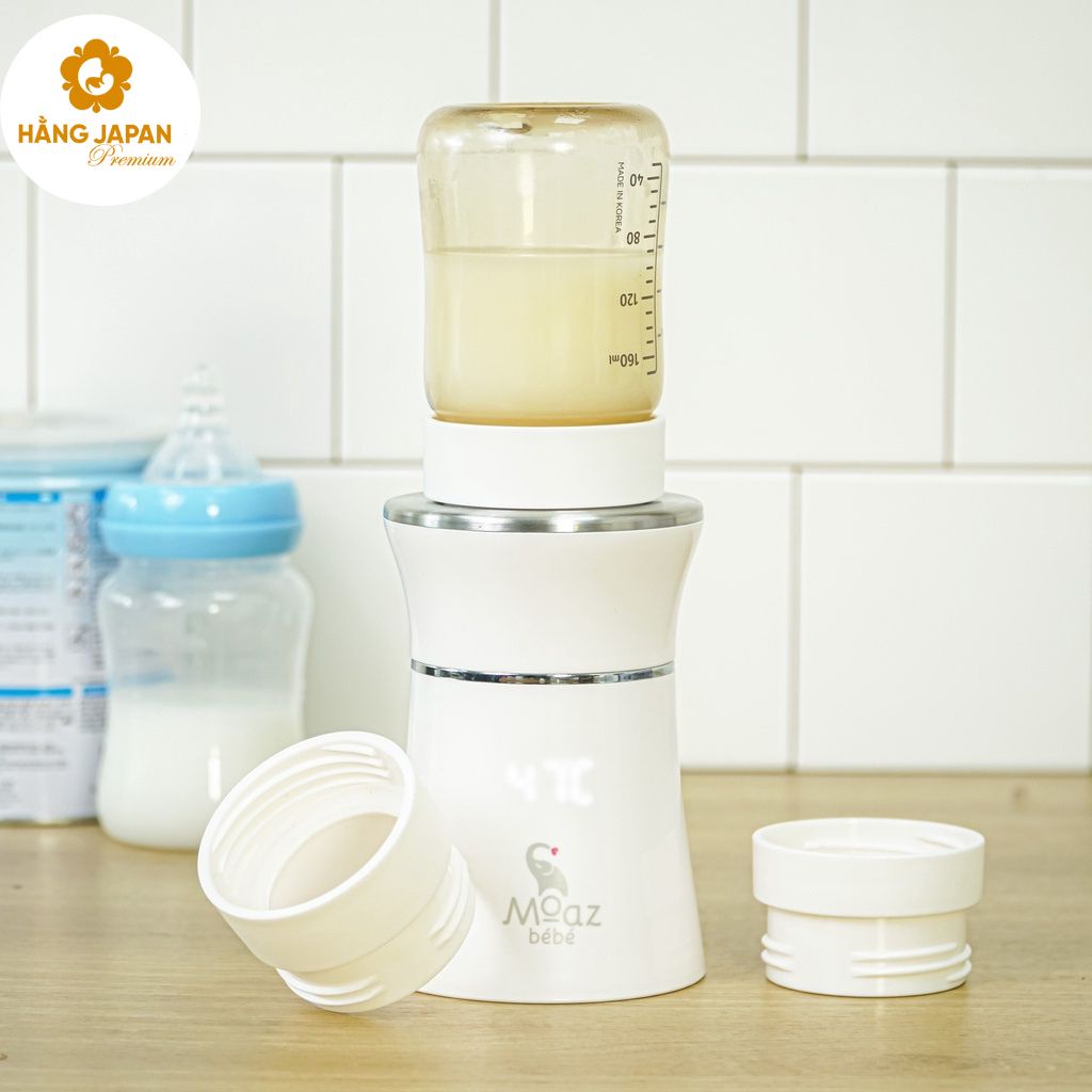 Máy hâm sữa di động cầm tay Moazbebe MB069/MB041 tặng 4 cổ nối Hegen, Moyuum, Avent, Pigeon - BH 12 tháng chính hãng