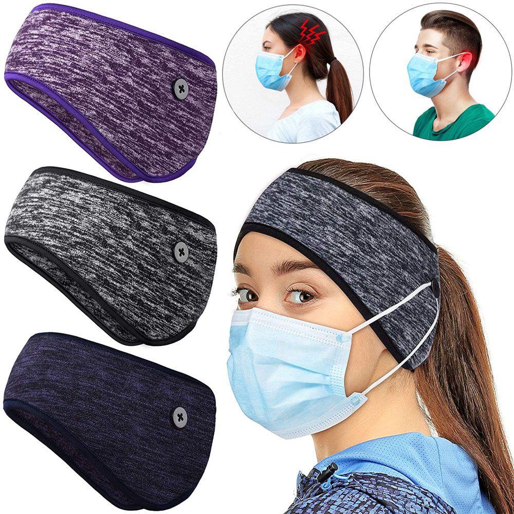 Băng Đô Cài Tóc Che Tai Bằng Vải Lông Cừu Thấm Hút Mồ Hôi Dùng Khi Chạy Bộ