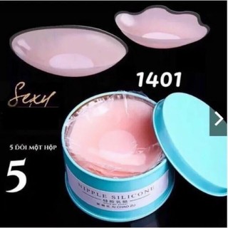hộp dán ti xanh. gồm 5 cặp dán ti silicon