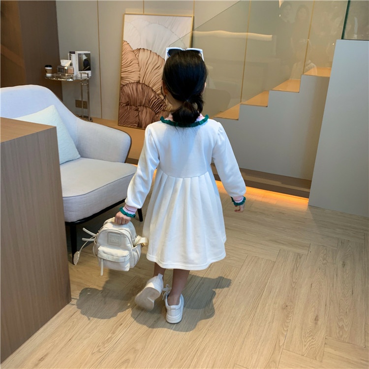 Váy đầm xếp ly ren cao cấp cho bé gái 8-20kg