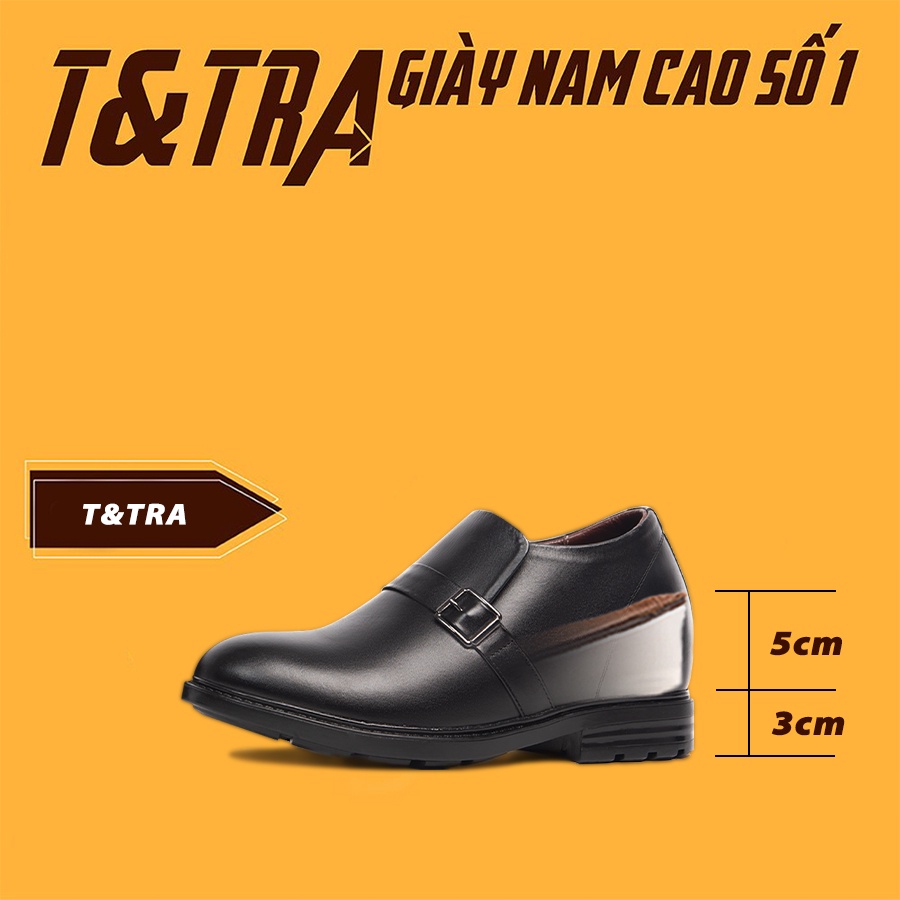 [ 8CM ] Giày Độn Nam T&amp;TRA T80Đ