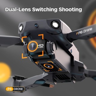 Flycam P8 , máy bay điều khiển từ xa pro Camera 4K HD kết nối wifi qua Smart phone, trang bị cảm biến va chạm 4 chiều