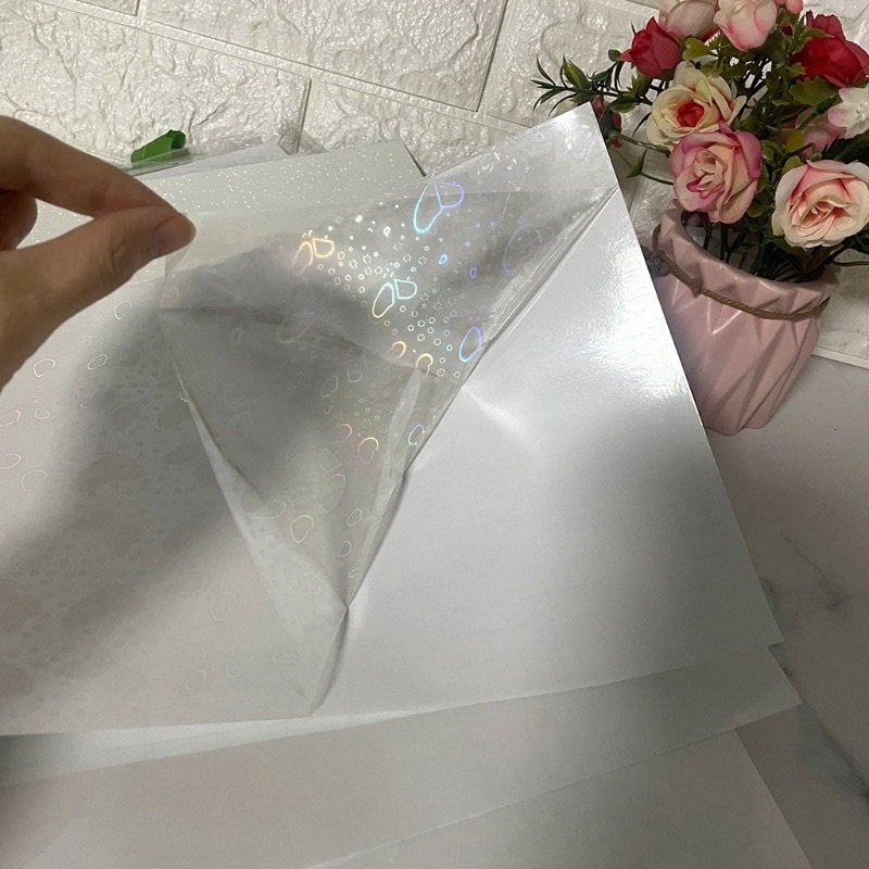 MIẾNG DÁN DECAL HOLOGRAM TRANG TRÍ ẢNH KHỔ A5