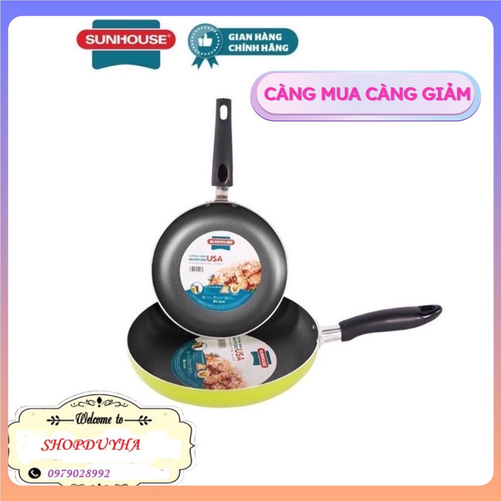 COMBO CẶP 2 chảo SUNHOUSE chống dính