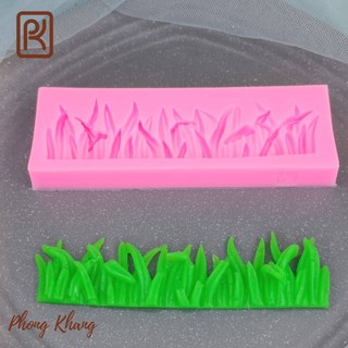 [Ảnh thực tế] Khuôn silicon 3d Phong Khang làm rau câu bụi cỏ dài
