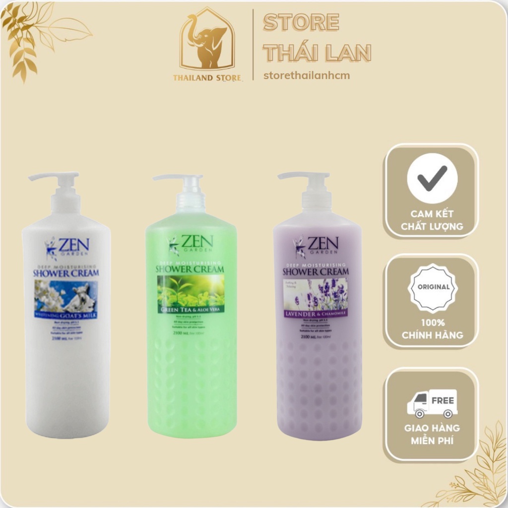 Sữa tắm Zen siêu to khổng lồ 2100ml [CHÍNH HÃNG]Nhập khẩu từ Malaysia (đủ hương)