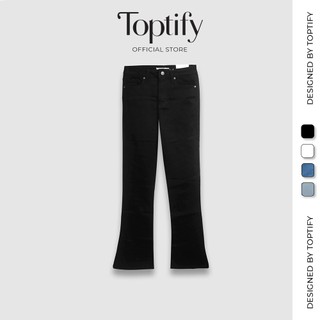 Quần jeans nữ TOPTIFY ống loe ôm Free Ride Jean TQJ35