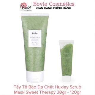 Mặt nạ tẩy da chết Huxley Scrub Mask Sweet Therapy minisize 30g/ fullsize 120g