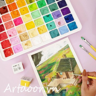 ARTDOOR Bộ màu vẽ Gouache HIMI dạng Thạch