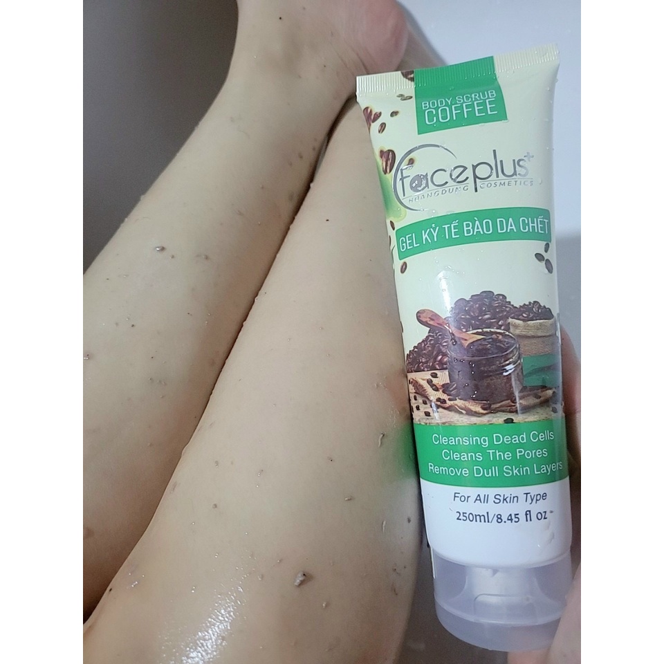 Gel Kỳ Tế Bào Chết Cafe Xanh Face Plus 250ml