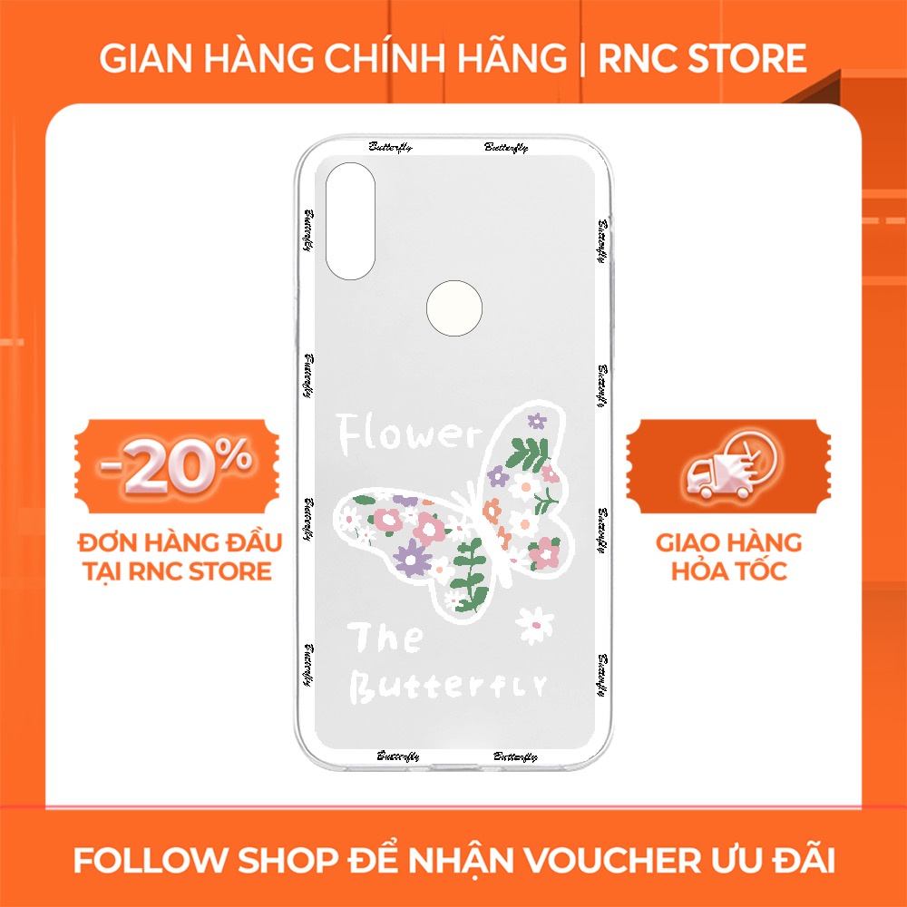 Ốp lưng Vsmart Joy 3/Joy 4/Bee 3/...dẻo trong in hình Hoa Bướm viền