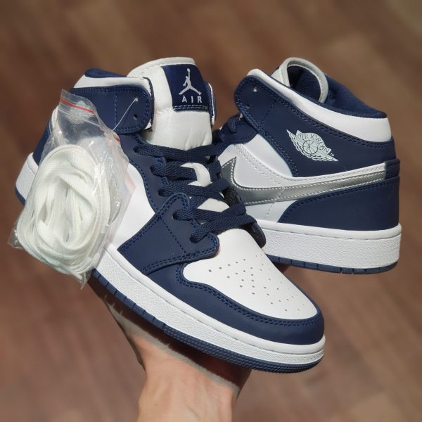 Giày thể thao hot 2022 ,Giày air jordan 1 high navy, giày jd xanh than cổ cao nam nữ