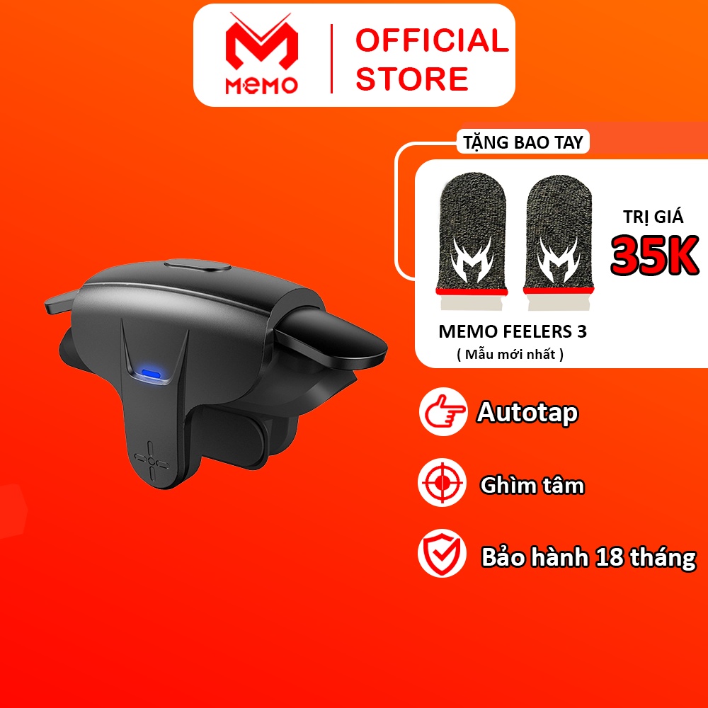 Nút bắn pubg ff auto tap MEMO AK05 tay cầm chơi game điện thoại 4 chế độ ghìm tâm dễ dàng phong cách gaming freefire