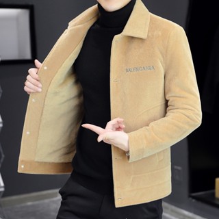 [ XẢ KHO] Áo khoác dạ nam hàn quốc dáng ngắn lót lông cừu cao cấp