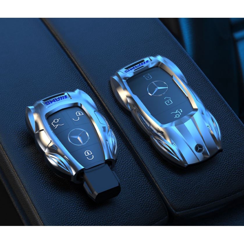 Vỏ ốp chìa khoá xe hơi, Bọc chìa ô tô Mercedes Benz, Mẹc C, E, S, GLC, GLE, GLS GLA
