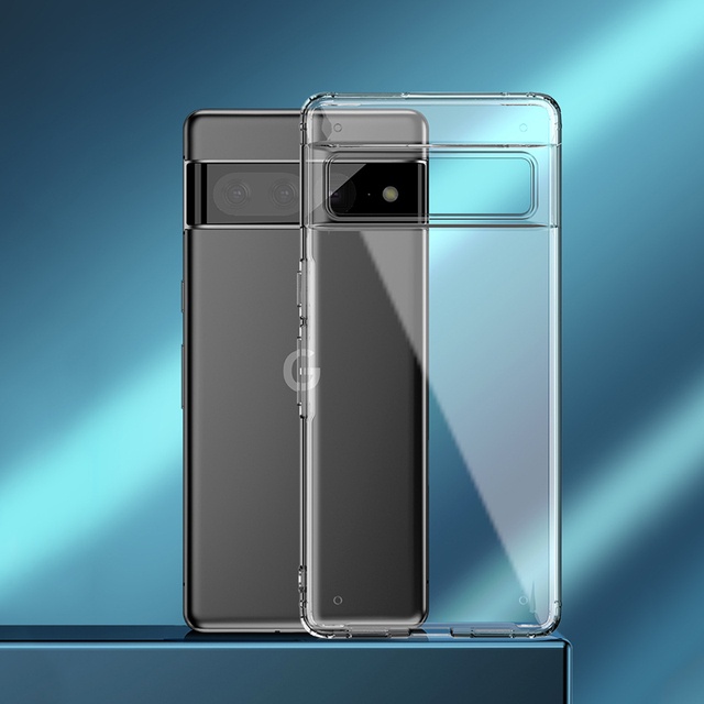 For Google Pixel 6A 6 7 pro Case Clear Transparent Soft Back Cover Shockproof Casing