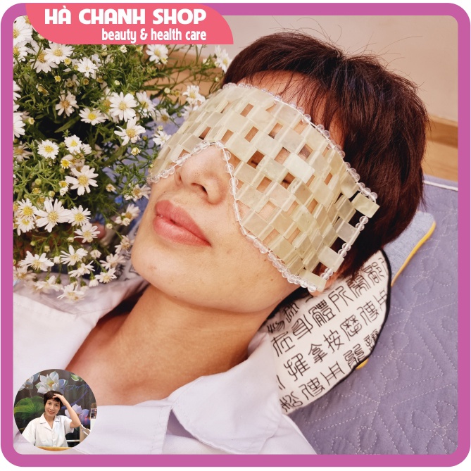 Mặt Nạ Mắt Đá Lạnh Authentique Jade Thư Giãn Chườm Nóng Lạnh Vùng Mắt Đẹp Hết Thâm Đau Mỏi Mắt