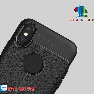 Ốp lưng Apple Iphone X và XS vân da cao cấp AutoFocus