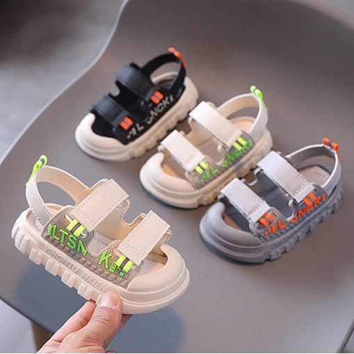 Giày sandal,dép quai hậu bé trai bé gái mới nhất 2022 - Sandal chống vấp quai dán nhiều màu cực chất phong cách Hàn Quốc
