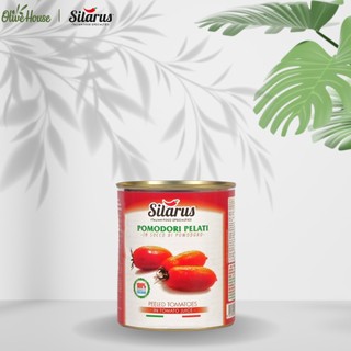 Cà chua lột vỏ nguyên trái Thương hiệu Silarus nhập khẩu từ Ý 800Gr