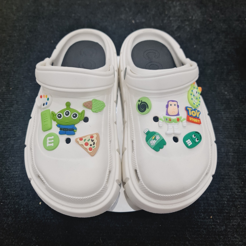 Bộ Sticker trang trí dép Cross đá cao cấp, Bộ phụ kiện dép crocs jibbitz crocs jb crocs